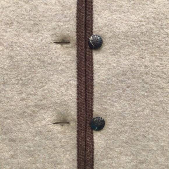 Vintage Boiled Wool Coat Jacket - Picture 8 of 9